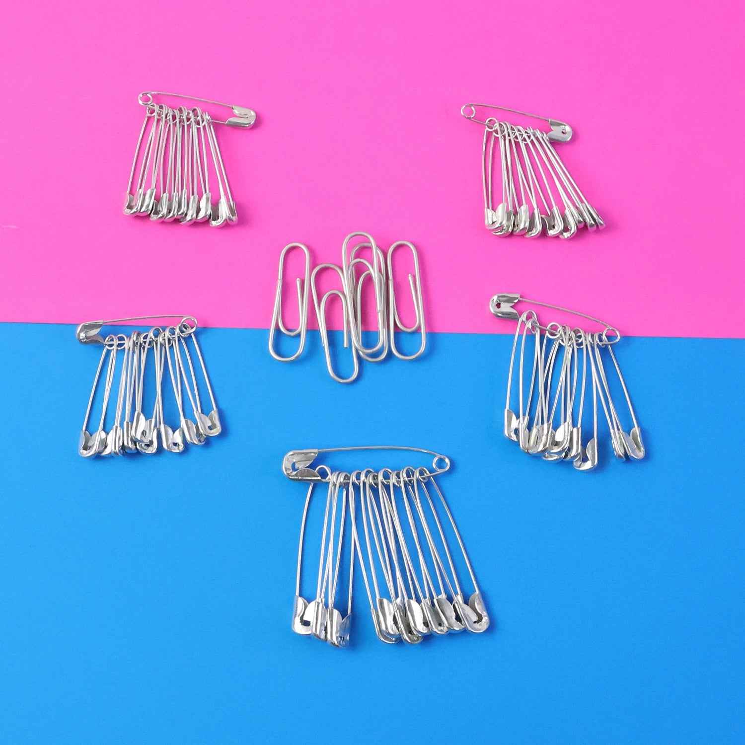 Metal Safety Pin Set – Durable Multipurpose Tailoring & Repair Kit