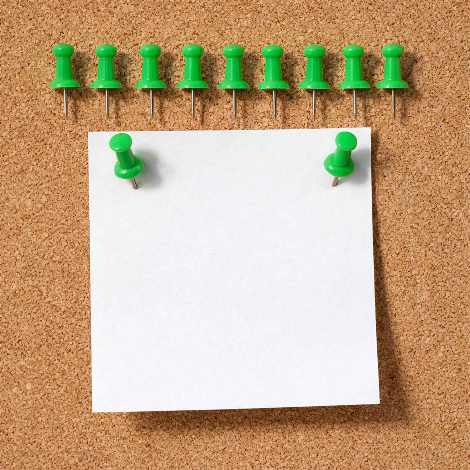 Green Push Pins – Strong Metal & Easy Grip for Notice Boards