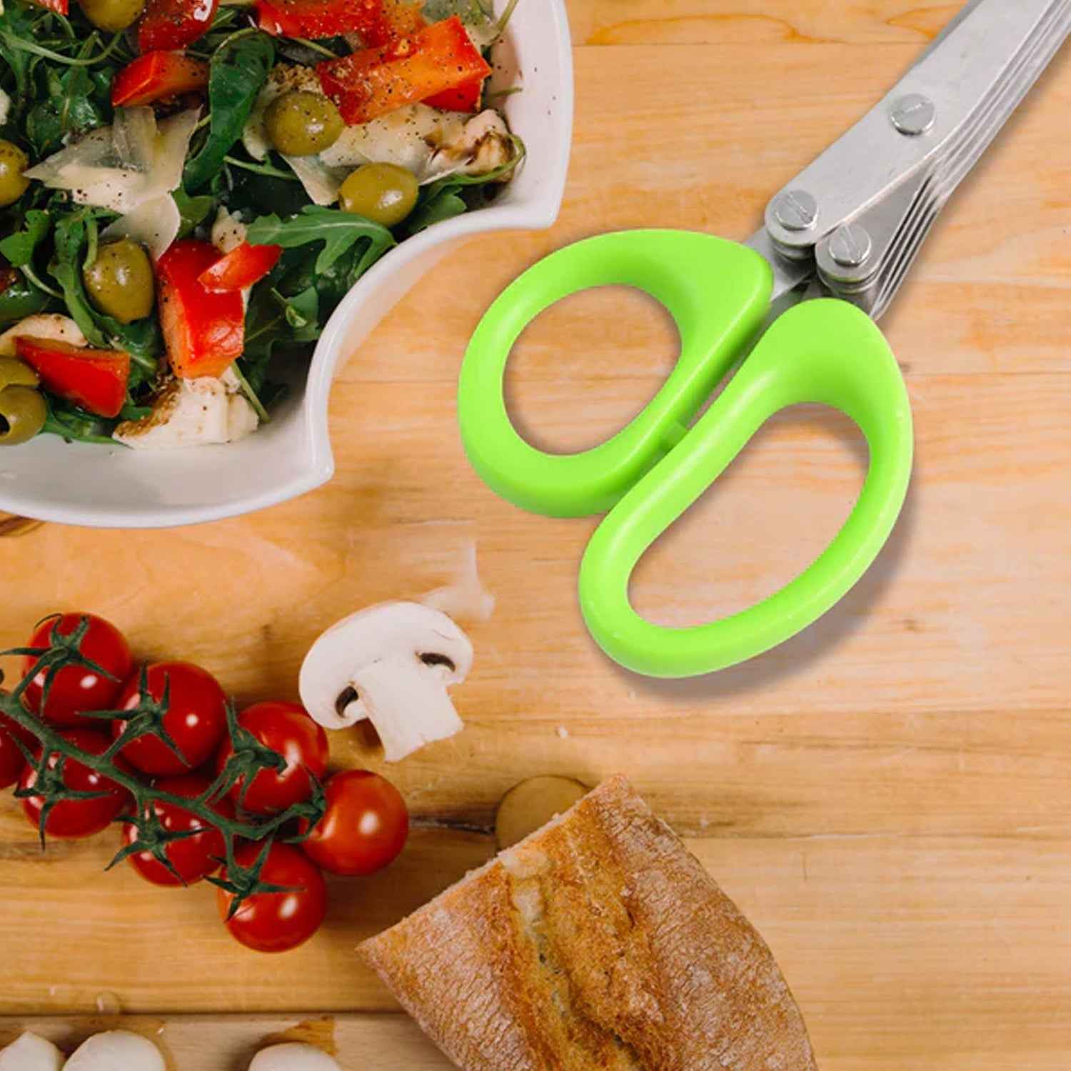 3-Blade Kitchen Scissors – Efficient Herb & Vegetable Chopper