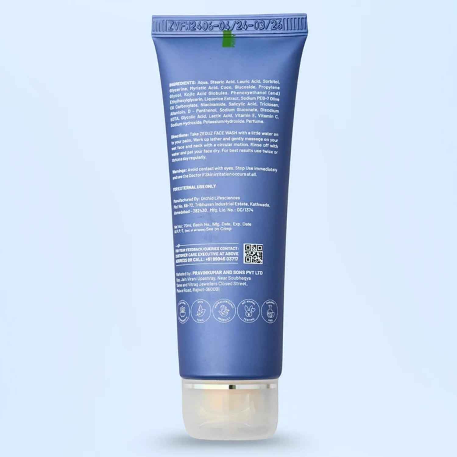 Vitamin C Brightening Face Wash – Gentle Glow & Oil Control