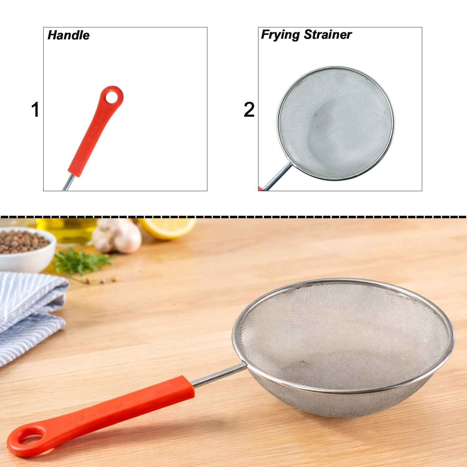 Medium Fine Mesh Kitchen Strainer – Versatile & Durable