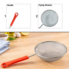 Fine Mesh Kitchen Strainer – Compact Size with Strong Handle