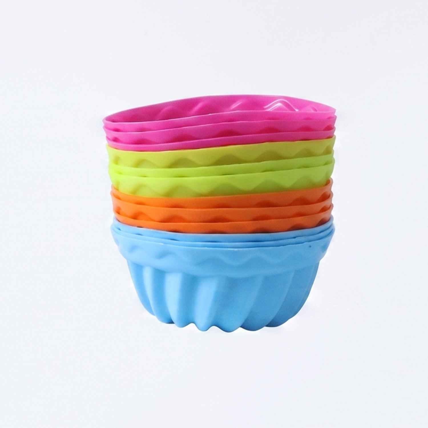 Reusable Silicone Cupcake Mould Set Ð Non-Stick & Heat-Resistant