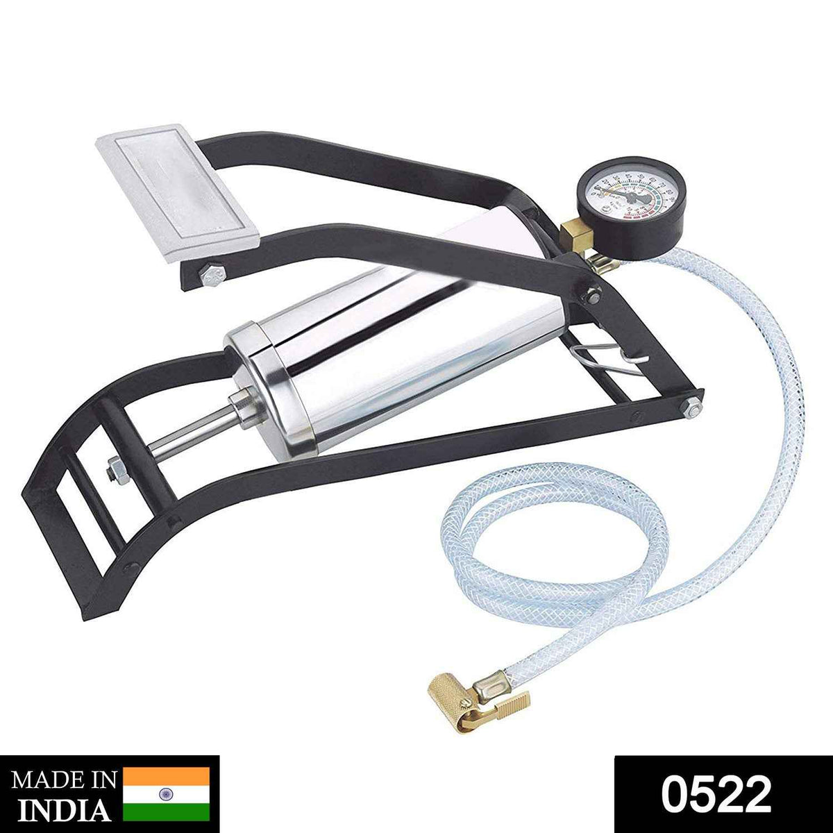 Steel Foot Pump – Heavy Duty Car & Bike Tire Inflator | Carivox