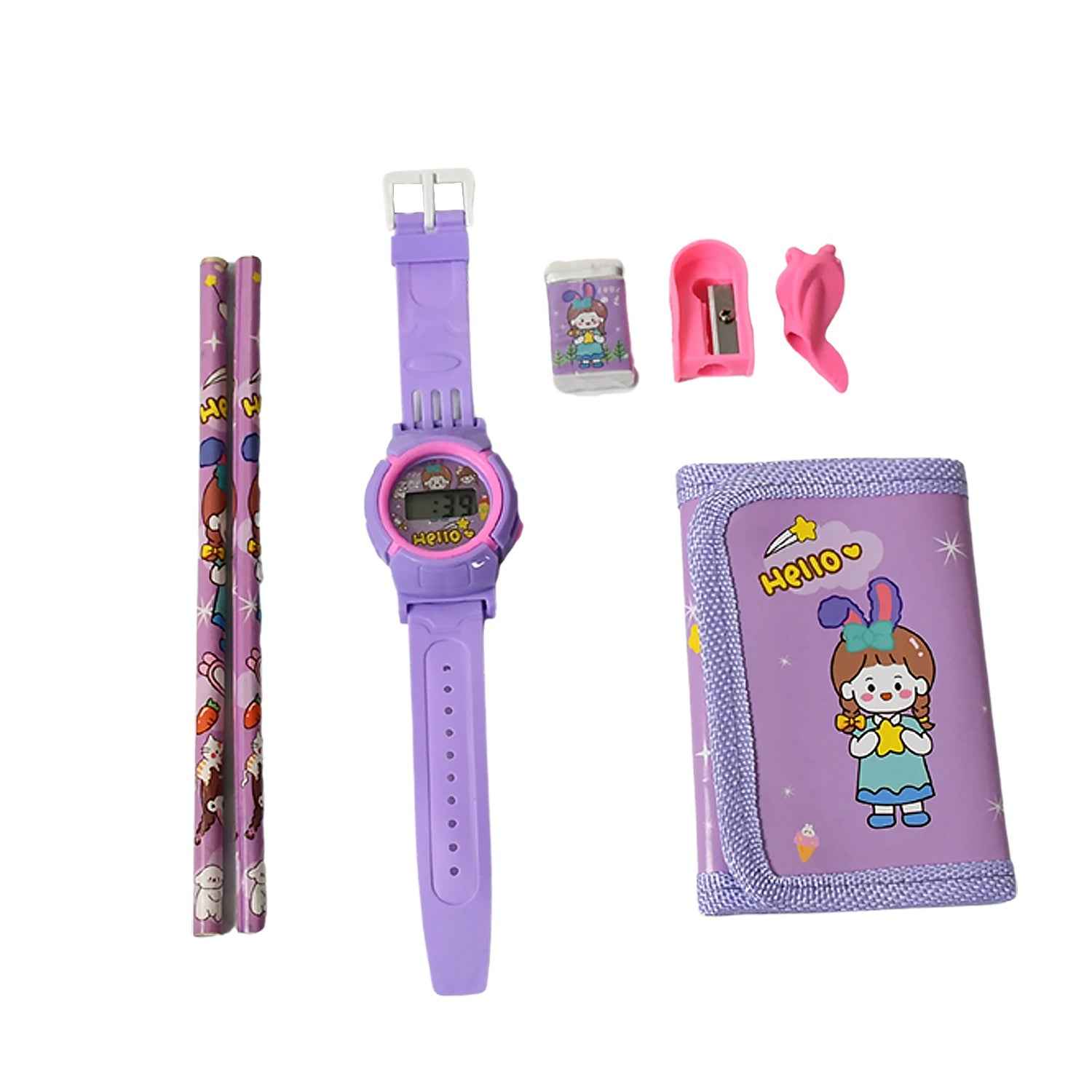 Kids Stationery Set – 7-in-1 School Kit for Girls & Boys |