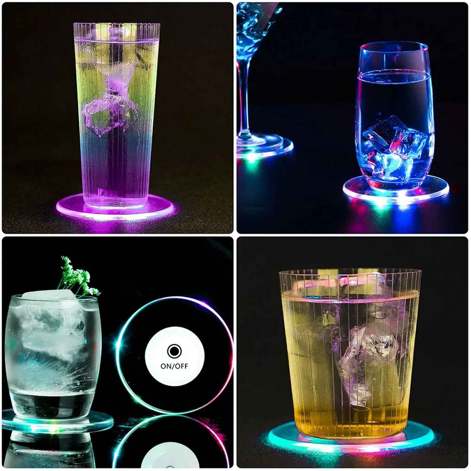 LED Coaster – Ultra-Thin, Waterproof & Non-Slip | Indo Glow
