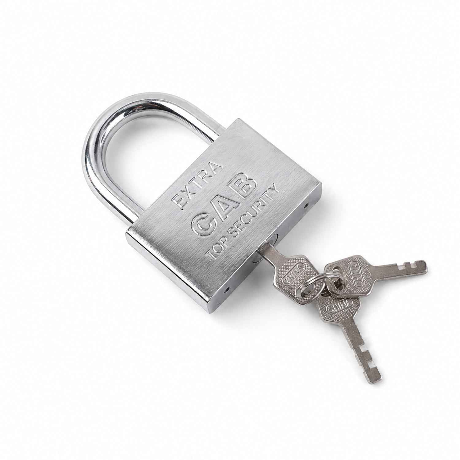 Heavy Steel Padlock – 70mm Square, Hardened Shackle, 3 Keys | Styleva