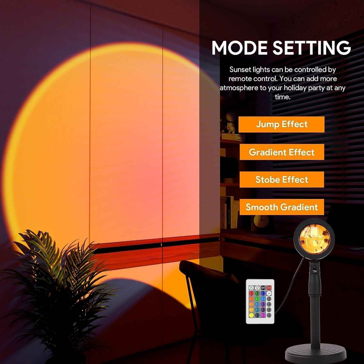 Sunset Projection Lamp – Multi-Color LED Light | Indo Glow