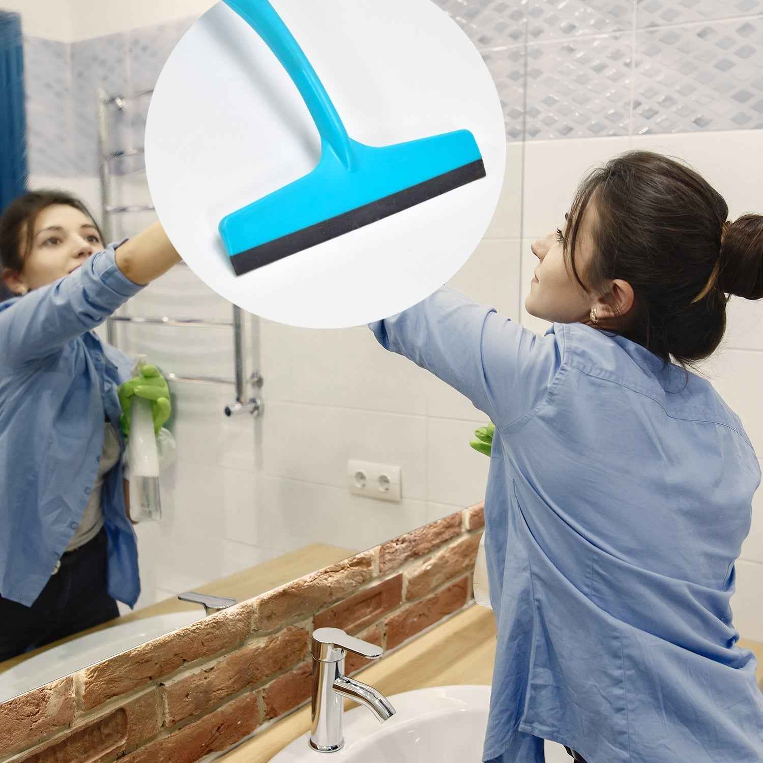 Kitchen Wiper – Long Handle Multi-Surface Glass & Platform | Pro Clean