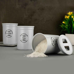 Airtight Food Containers – 3 Pc Tea Coffee Sugar Set | Tidy Table