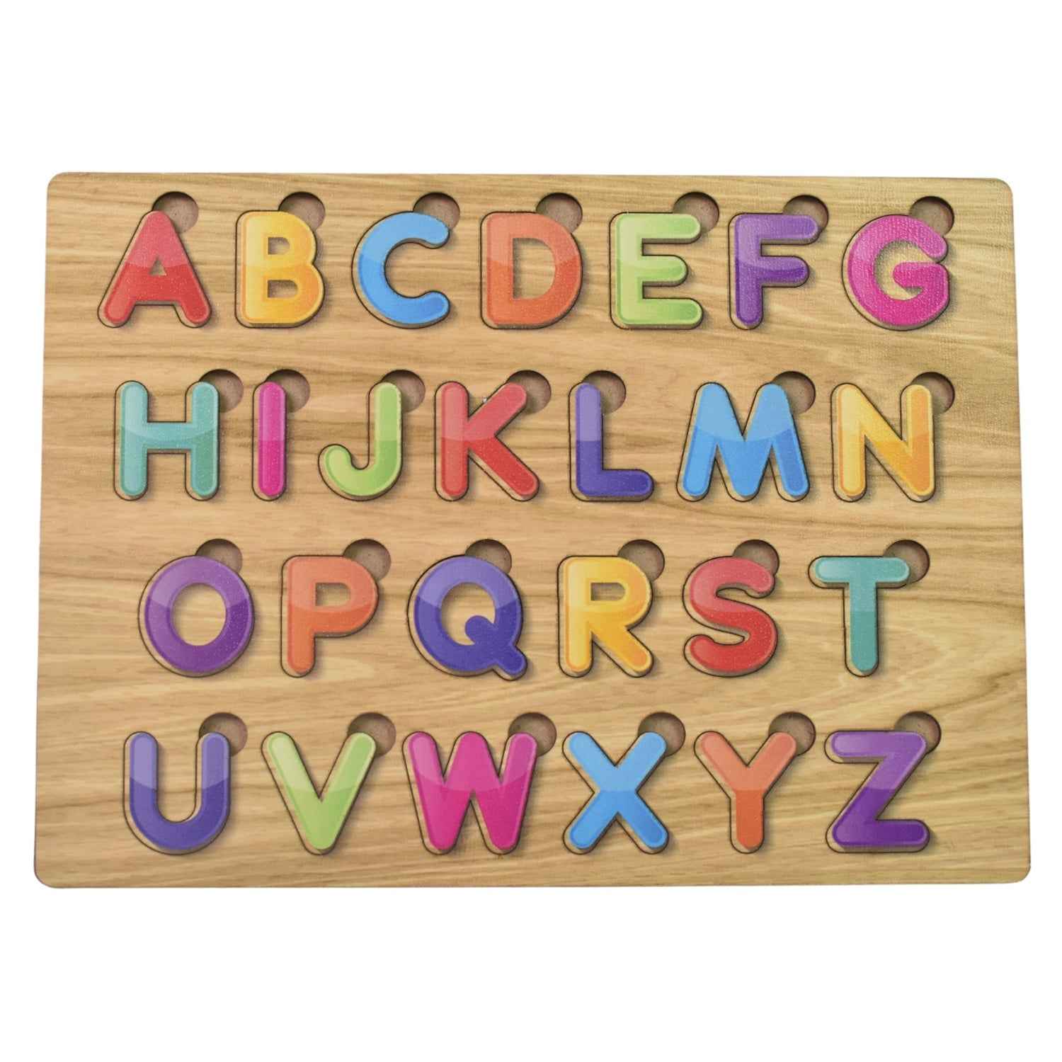 Wooden ABC Puzzle – Shapes Learning Board for Toddlers | Little Learners