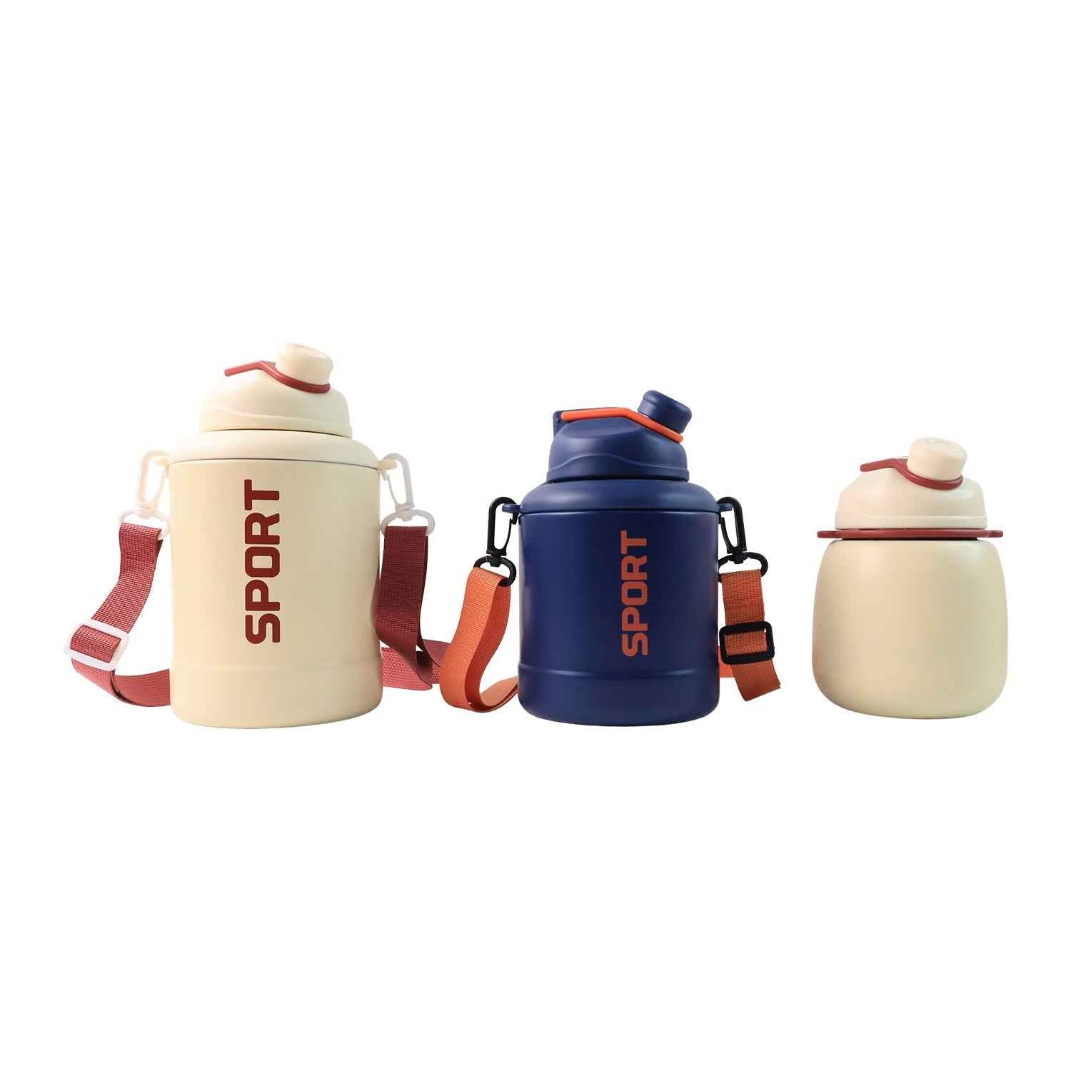 Sports Vacuum Bottle – Leak-Proof with Shoulder Strap