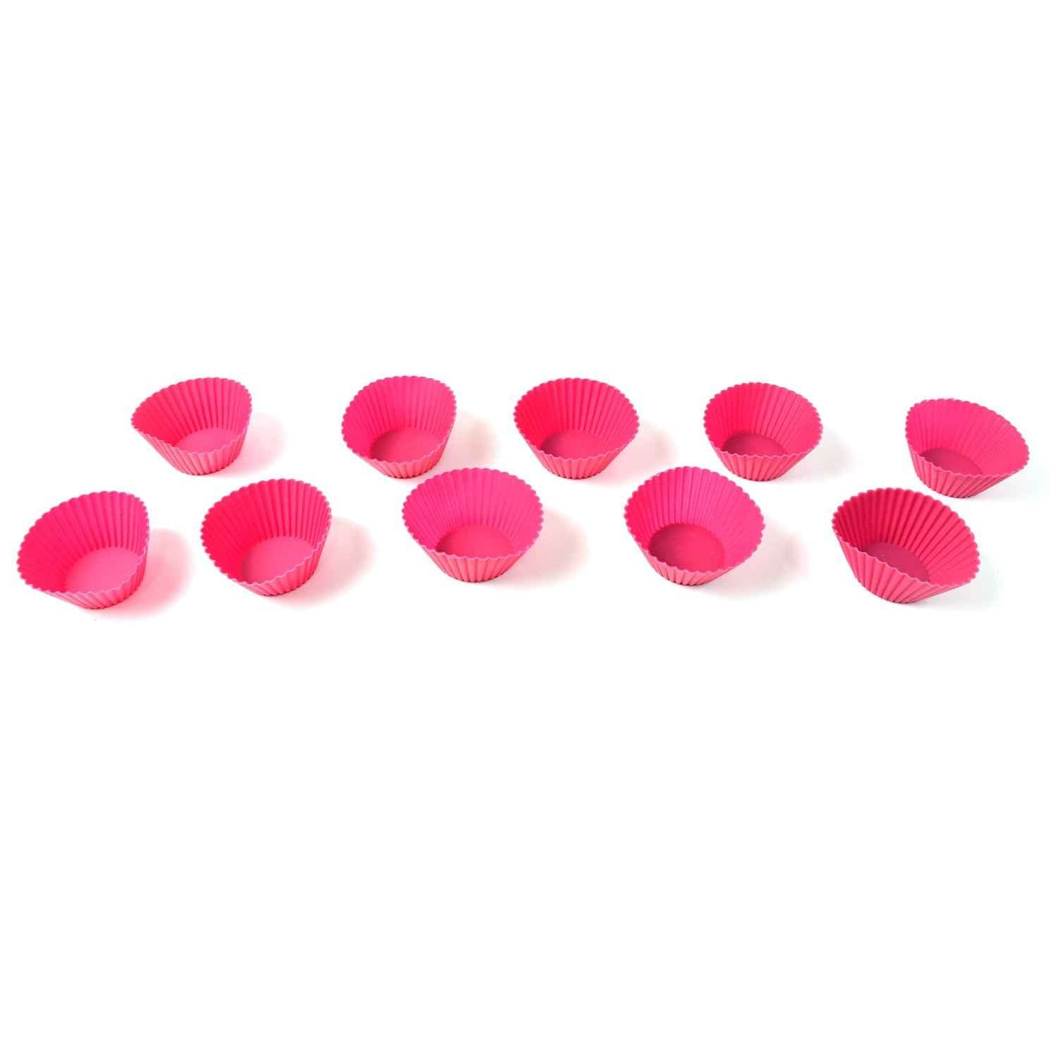 Silicone Cupcake Moulds – Flexible, Non-Stick Set of 10