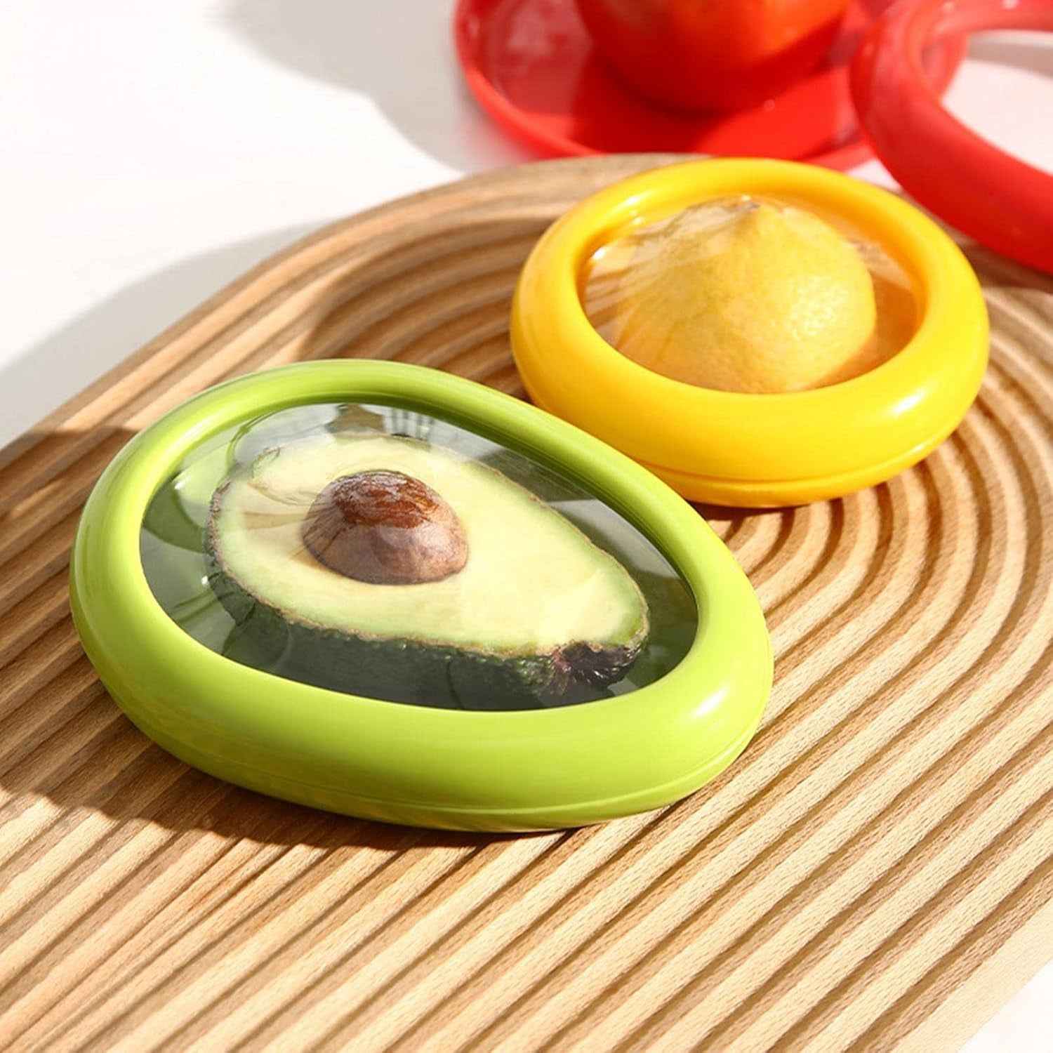 Green Oval Vegetable Container Ð Keeps Produce Fresh & Organized
