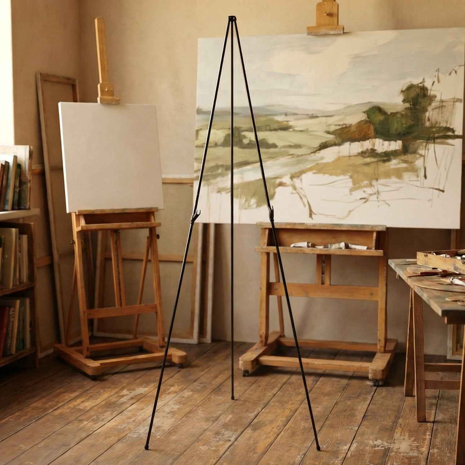 Adjustable Metal Tripod Easel Stand – 66 Inch Foldable Art Display