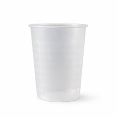 Plastic juice cup with 200 ML capacity in transparent design