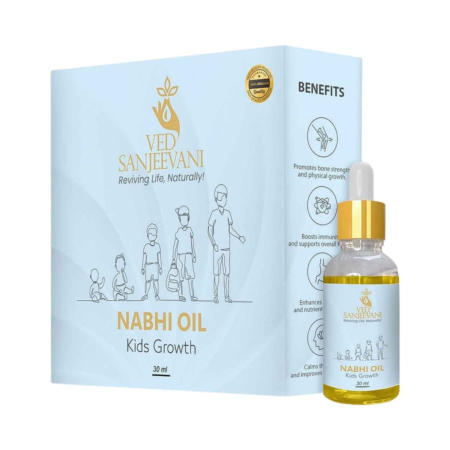 Kids Growth Nabhi Oil – Ayurvedic Boost for Bone Strength & Immunity