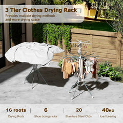 Clothes Drying Rack – Multi-Layer Foldable Design with Wheels, OCTOPUS RACK