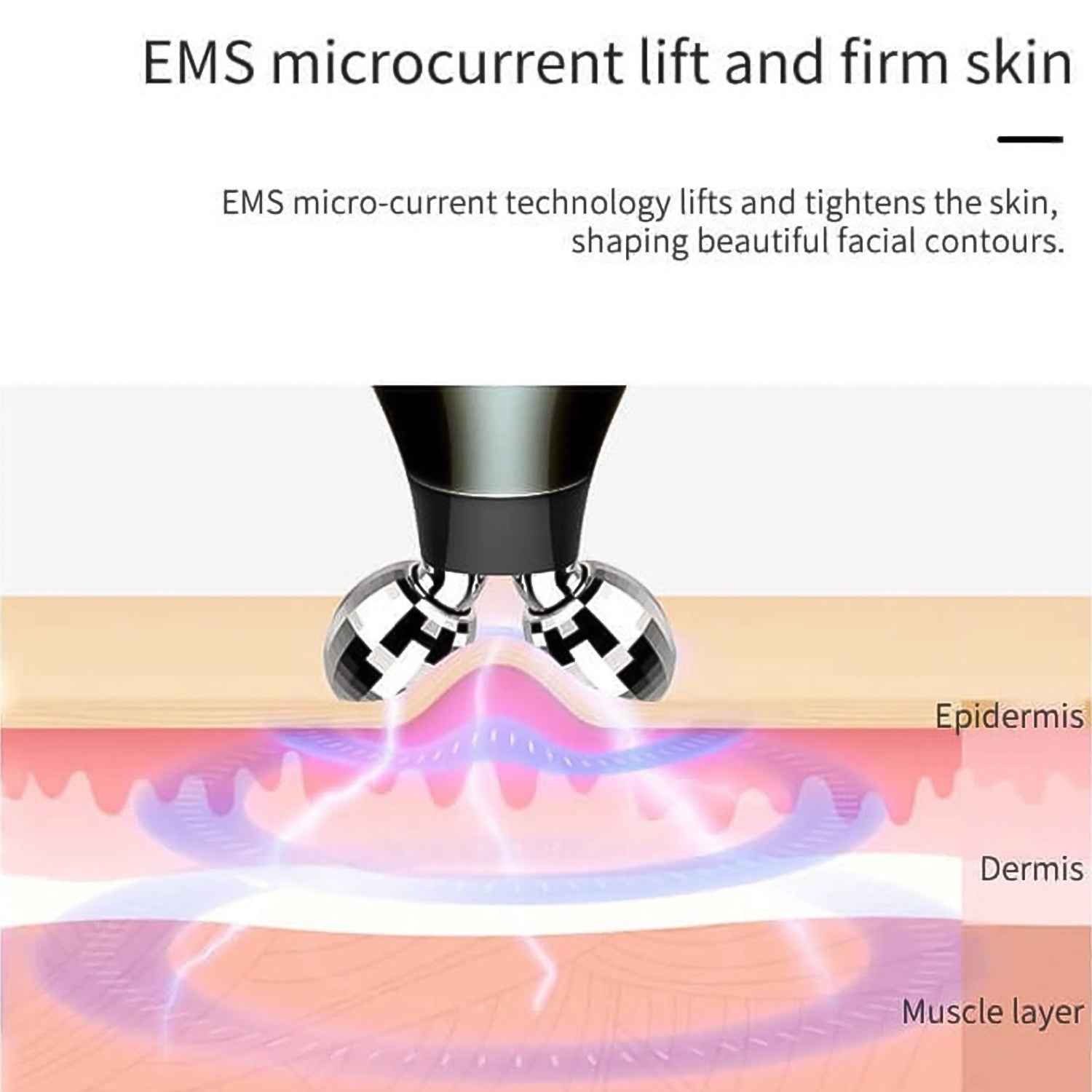 Microcurrent Face Massager – Skin Tightening & Wrinkle Care | Velvet Wellness