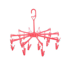 Foldable Clothes Drying Rack – 16 Clip Hanger for Delicates | Mini Bubbles