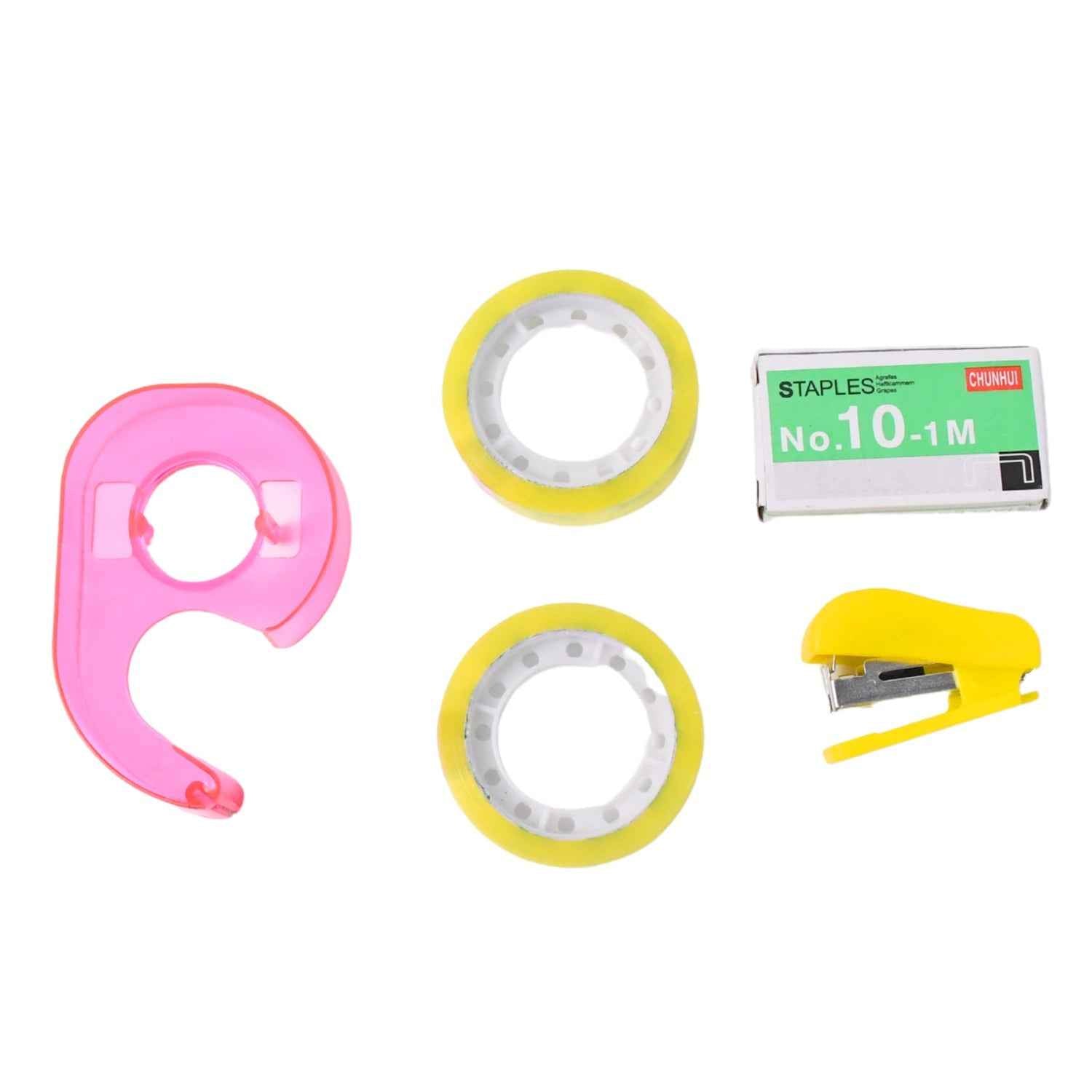 5-in-1 Stationery Kit – Compact Stapler & Sealing Tape Set