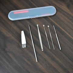 Earwax Removal Kit – 6-Piece Stainless Steel Set | XcelSafe