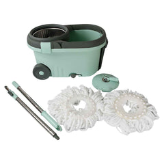 Spin Mop with Bucket – Steel Spin & Microfiber Heads | Ganesh