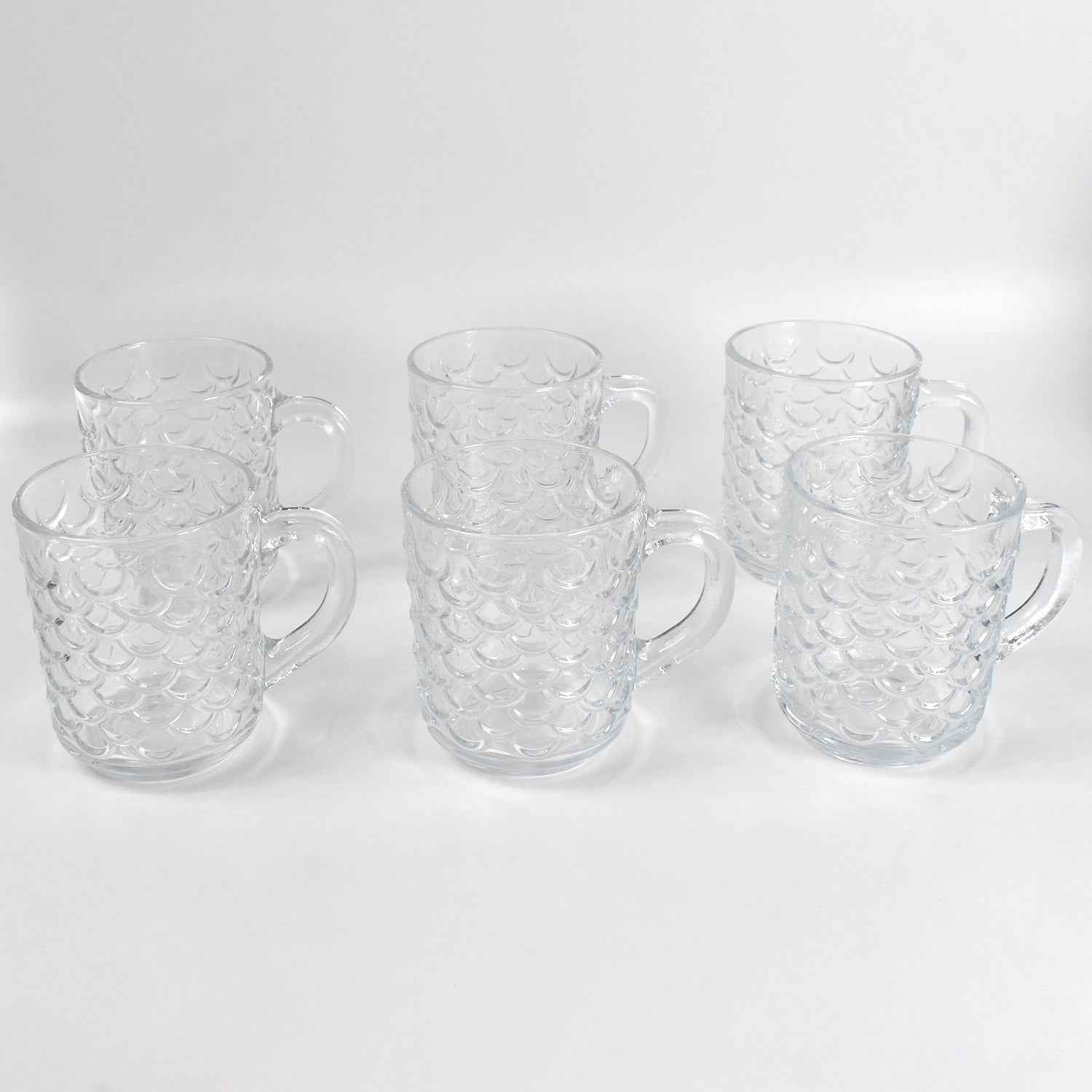 Glass Coffee Mugs – 225ml Heat-Resistant Set of 6 | Indo Glow