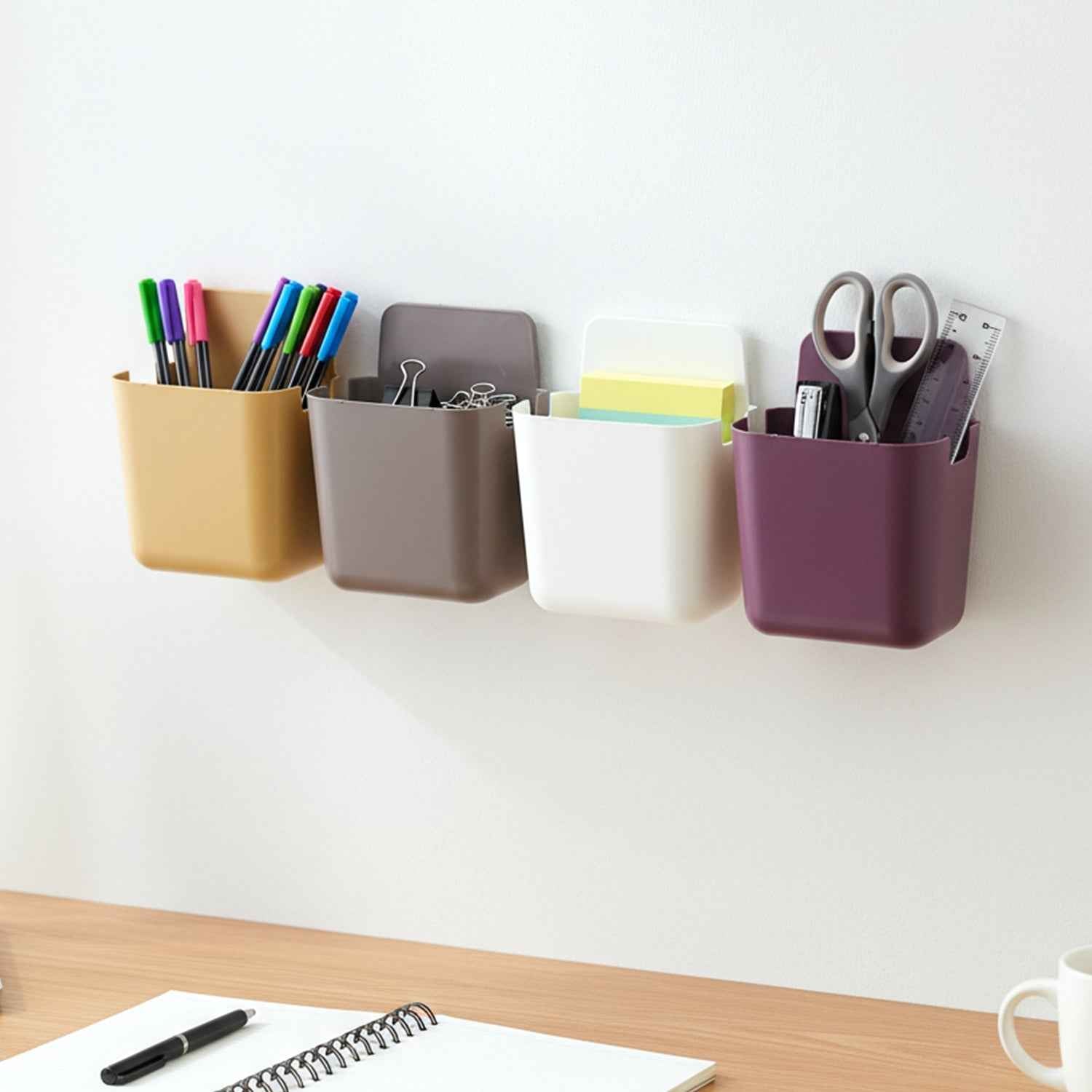 Wall Mounted Mobile Holder – 4 Pack Plastic Organizer | Gambit