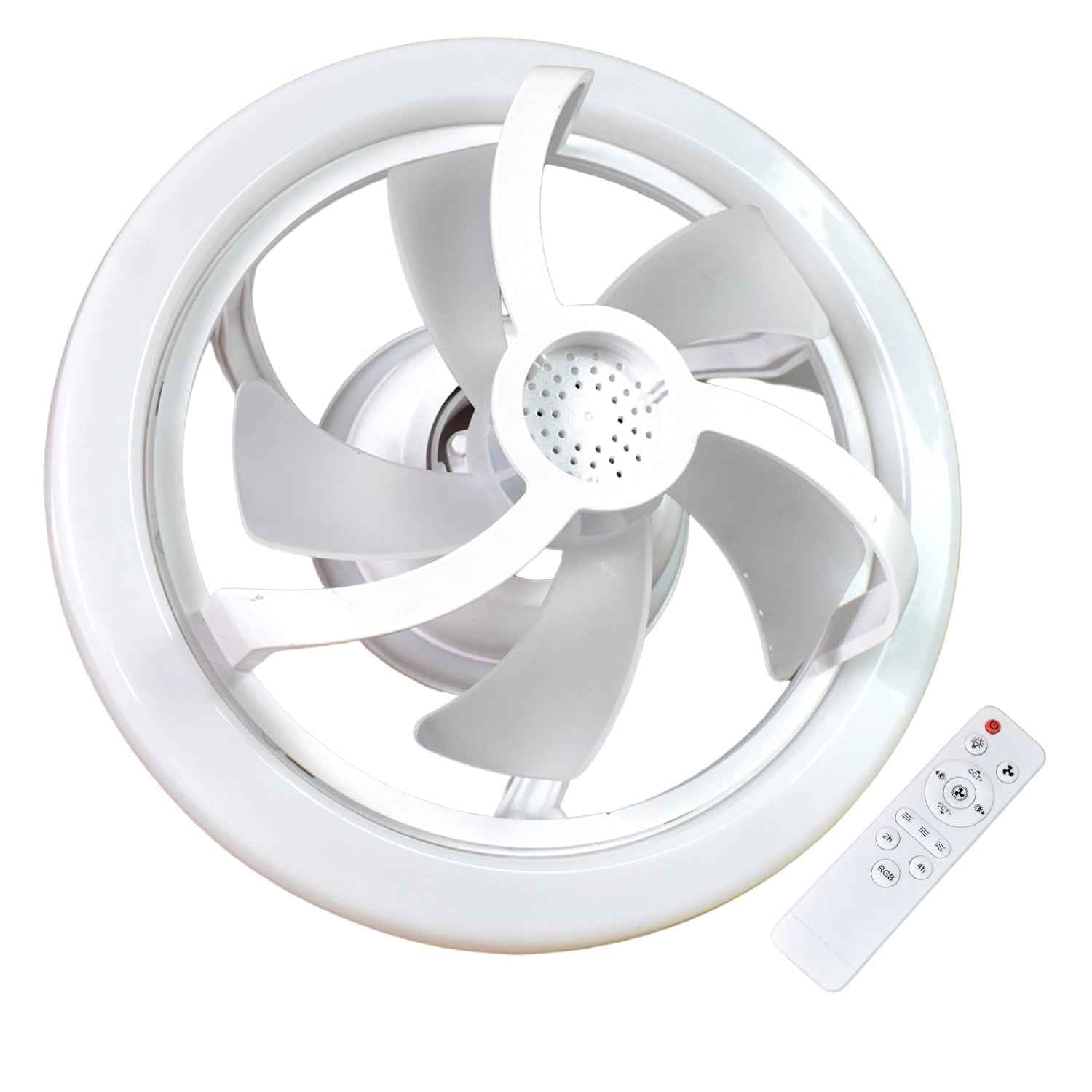 Smart Ceiling Fan – 360° Rotation & LED Light | VoltDesk