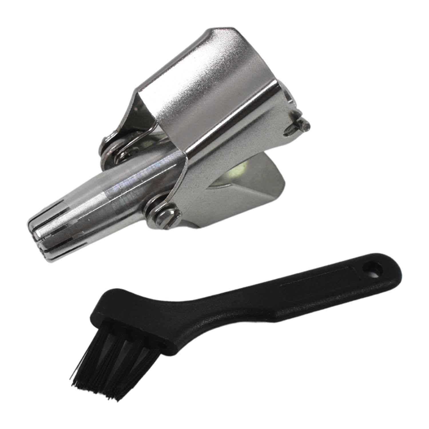Side view of the portable manual nose hair clipper, showcasing its sleek finish.