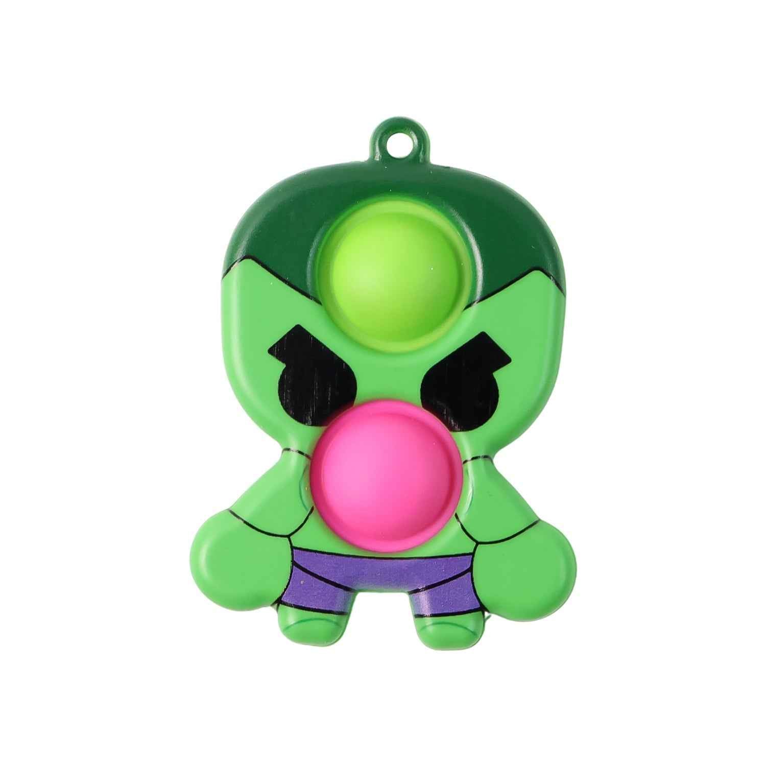 Silicone Pop It Fidget Toy – Portable Stress Relief Keychain