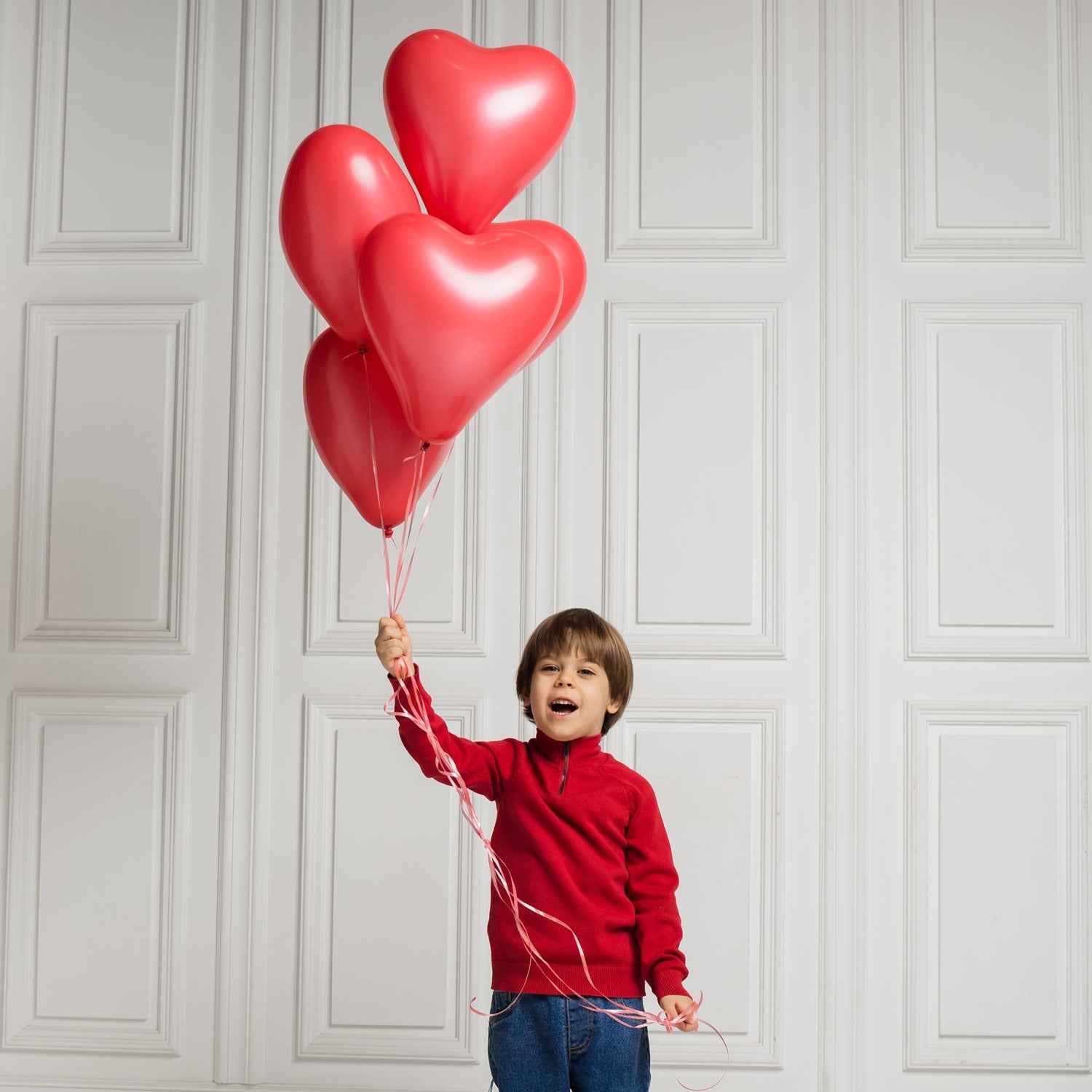 Heart Shaped Balloons – 20 Pcs Latex Set for Parties | Play & Move