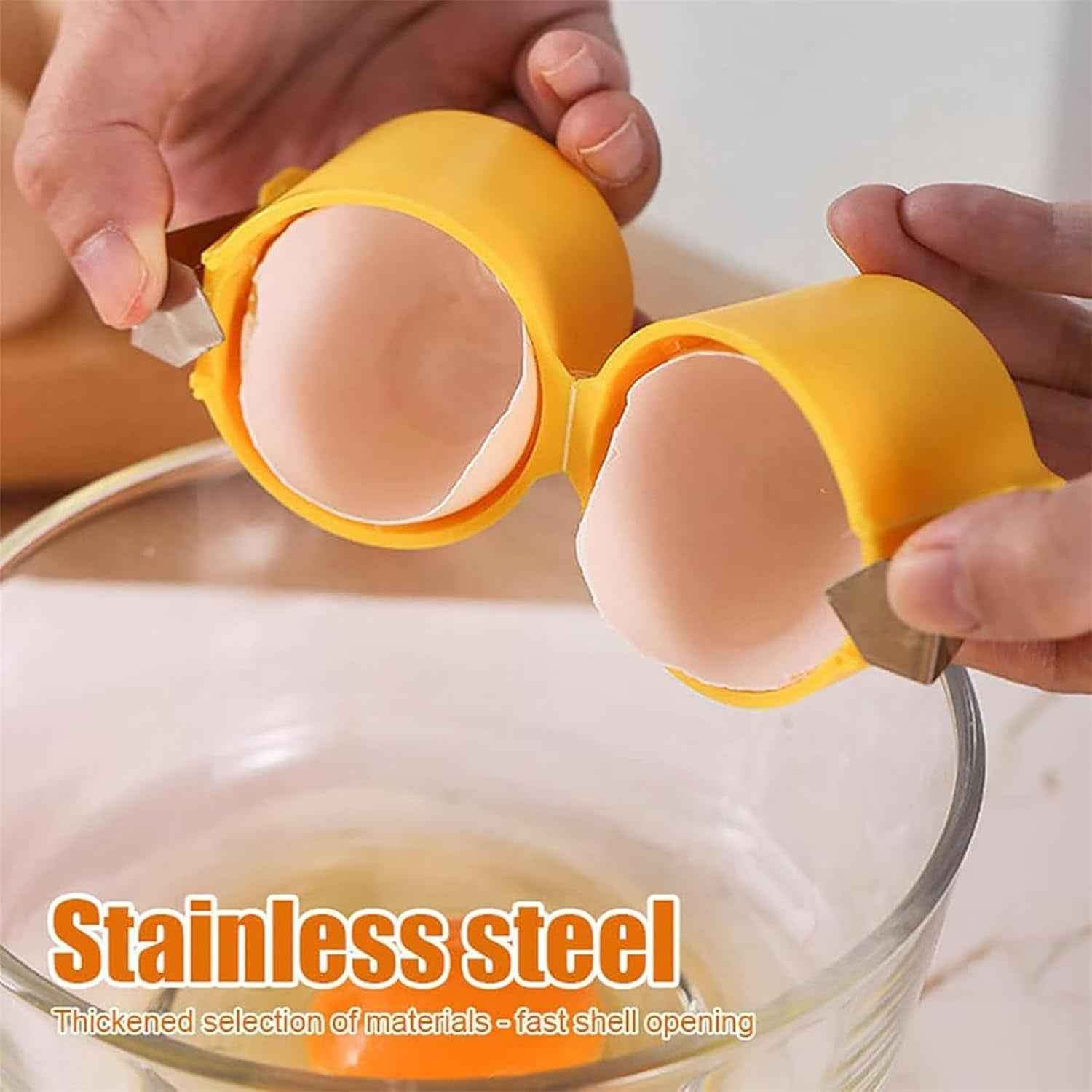 Egg Shell Opener – Handheld Egg Cracker Tool for Raw Eggs | Quickslice