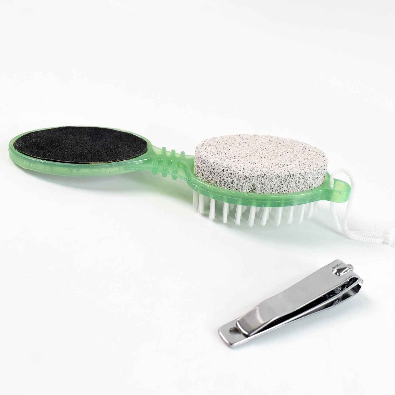 Pedicure Tool – 5-in-1 Foot Scrubber with Nail Cutter for Smooth Feet