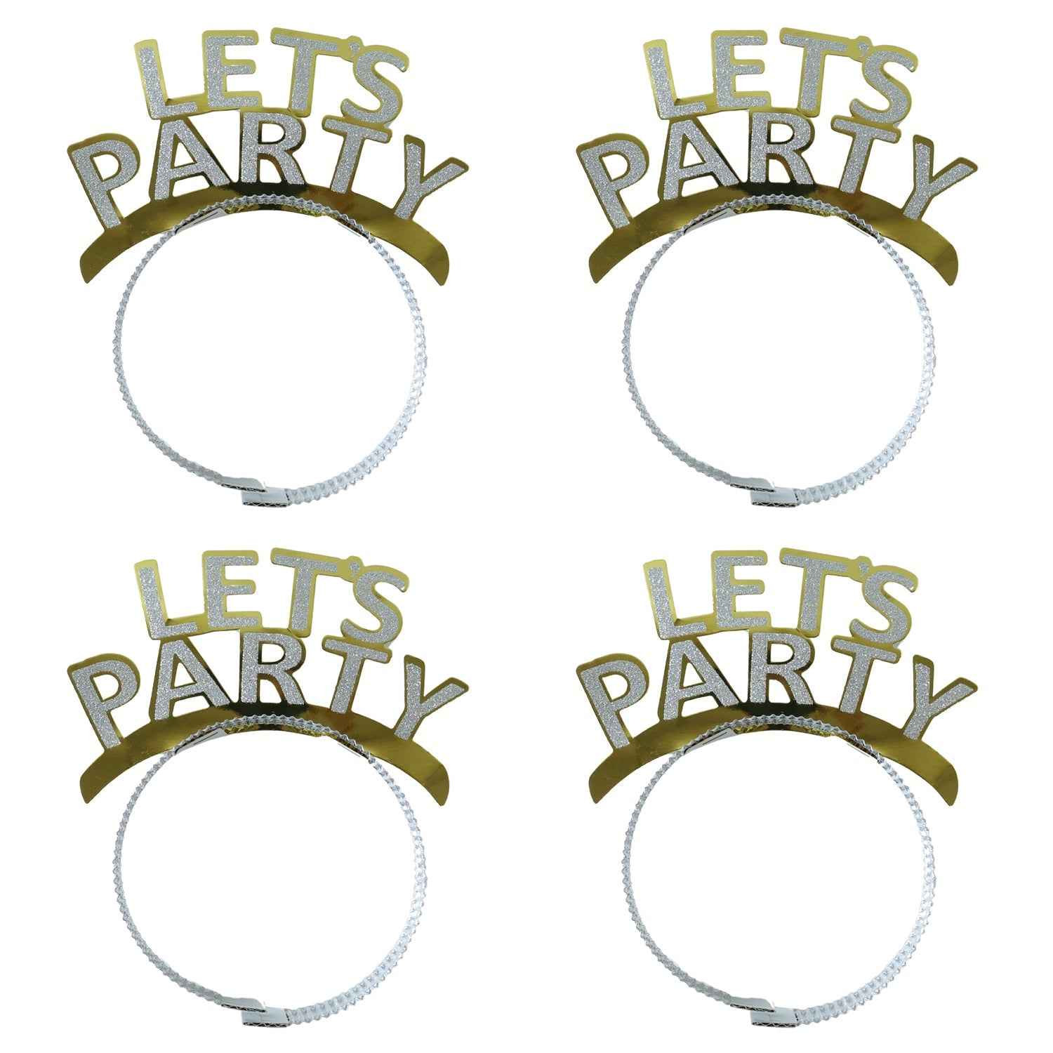 Glitter Party Headband Set – 4 Pack Lets You Celebrate In Style