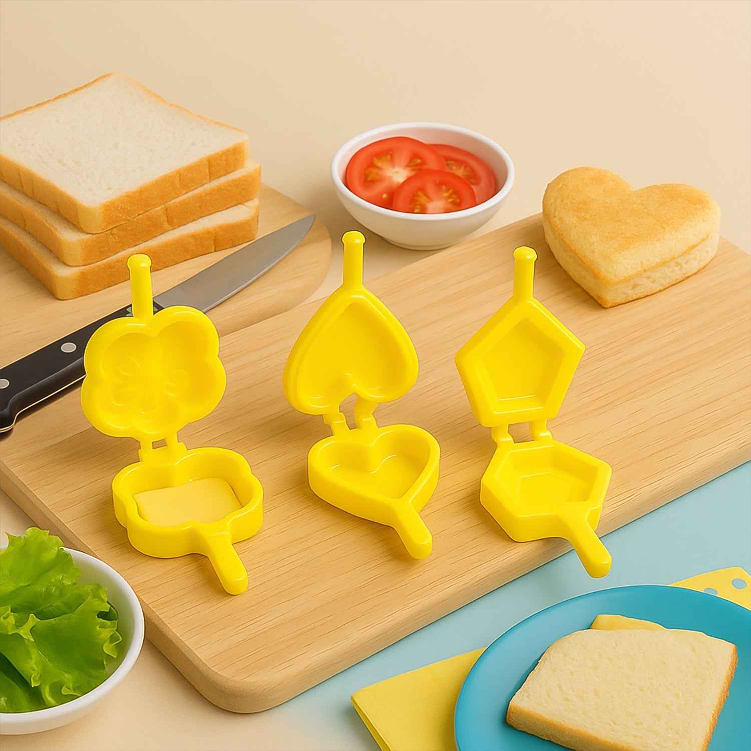 Plastic Cookie Cutter Set – 6-Pc Assorted Baking Moulds