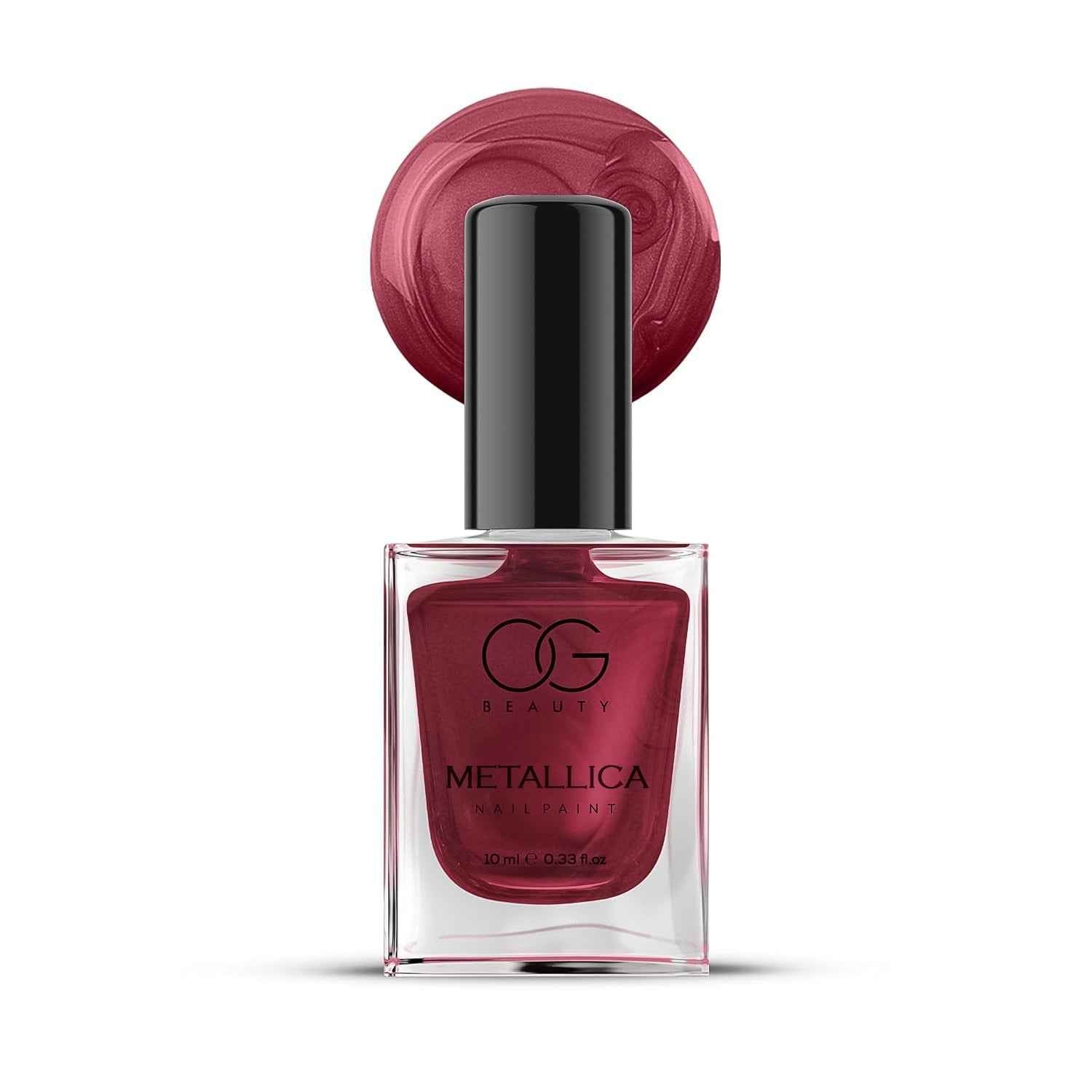 Scarlet Red Metallica Nail Polish – High-Shine, Long-Lasting Gloss