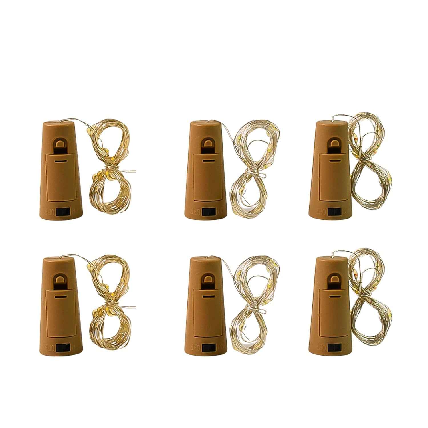 LED Bottle Fairy Lights – Cork-Shaped Multicolor String Light