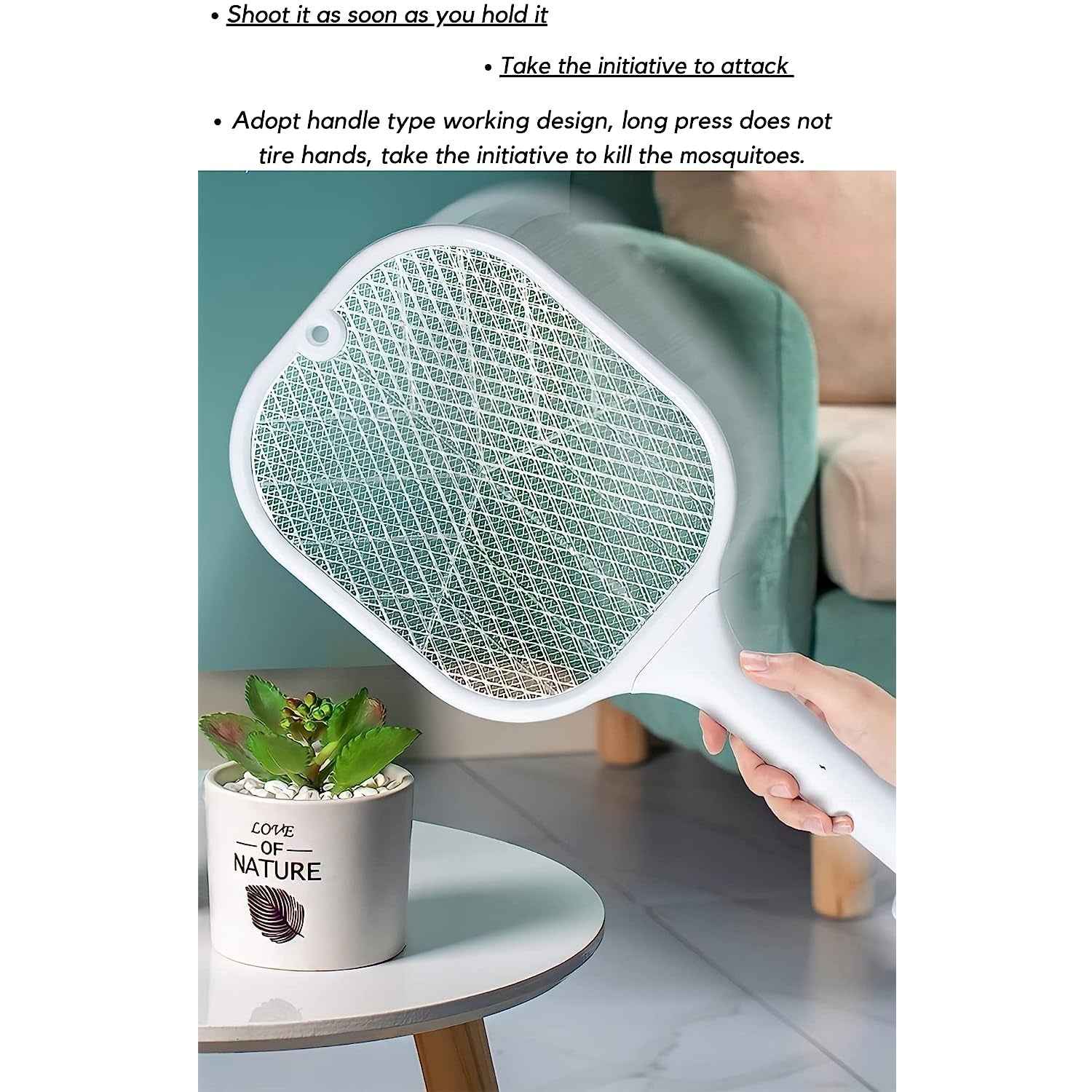 Mosquito Killer Racket – UV Light & USB Rechargeable | FlyTamer