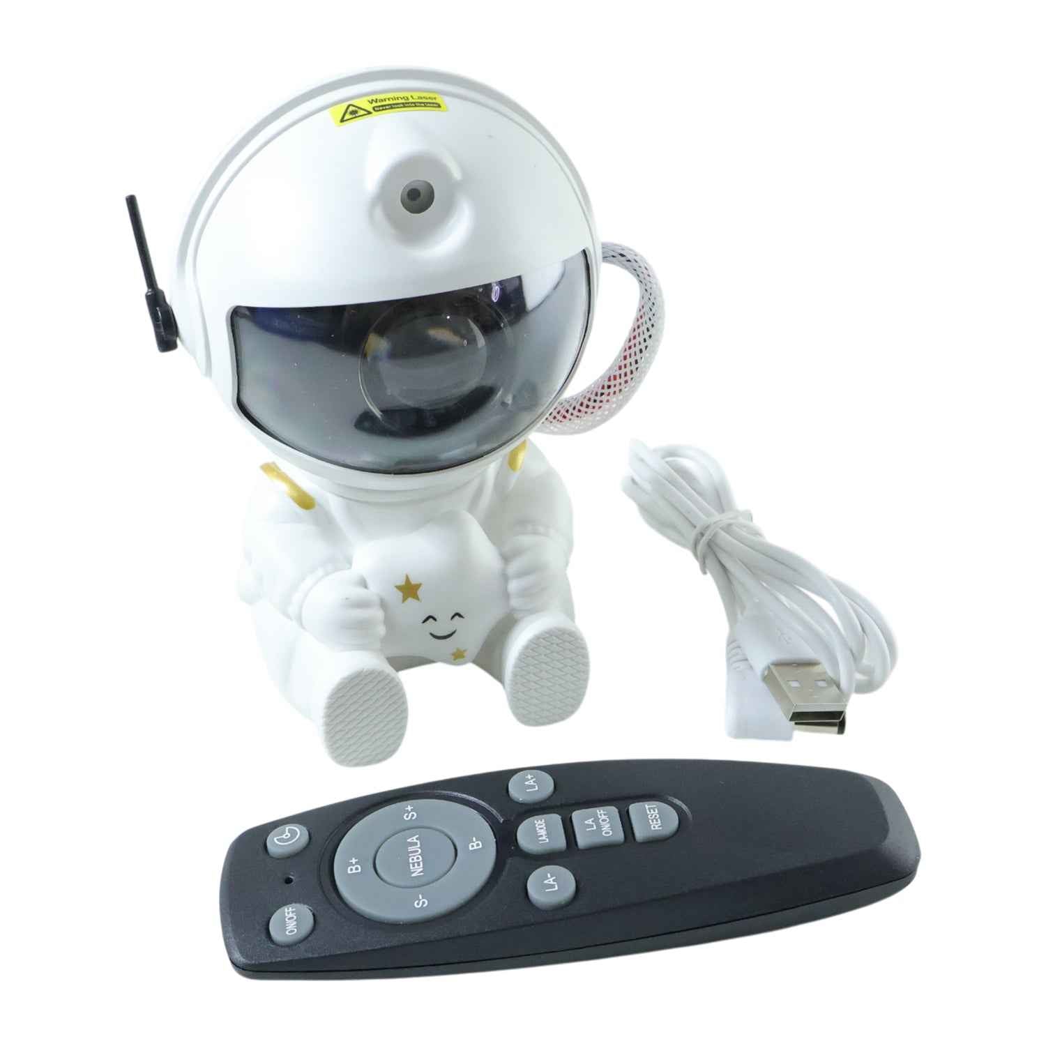 Astronaut Galaxy Star Projector – Remote-Controlled Night Light