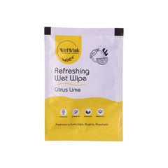 Citrus Lime Wet Wipes Ð Refreshing & Gentle Face, Hand & Body Cleansing