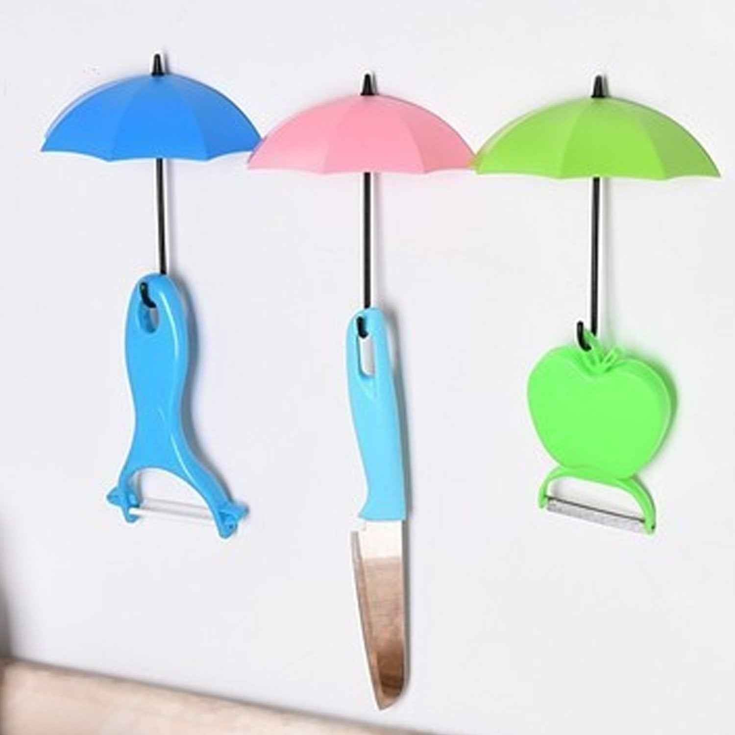 Umbrella Key Holder – Colourful Wall Mounted Hooks | Indo Glow