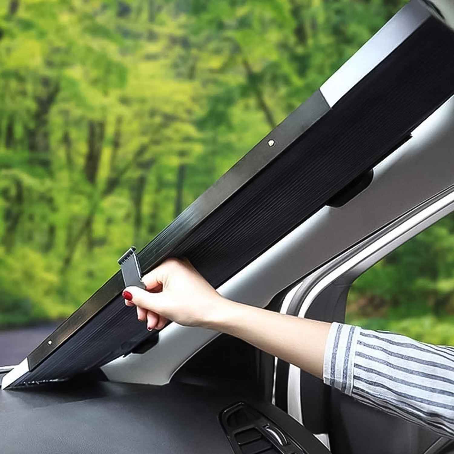 Car Windshield Sun Shade – Foldable UV Protection | Velvet Wheels