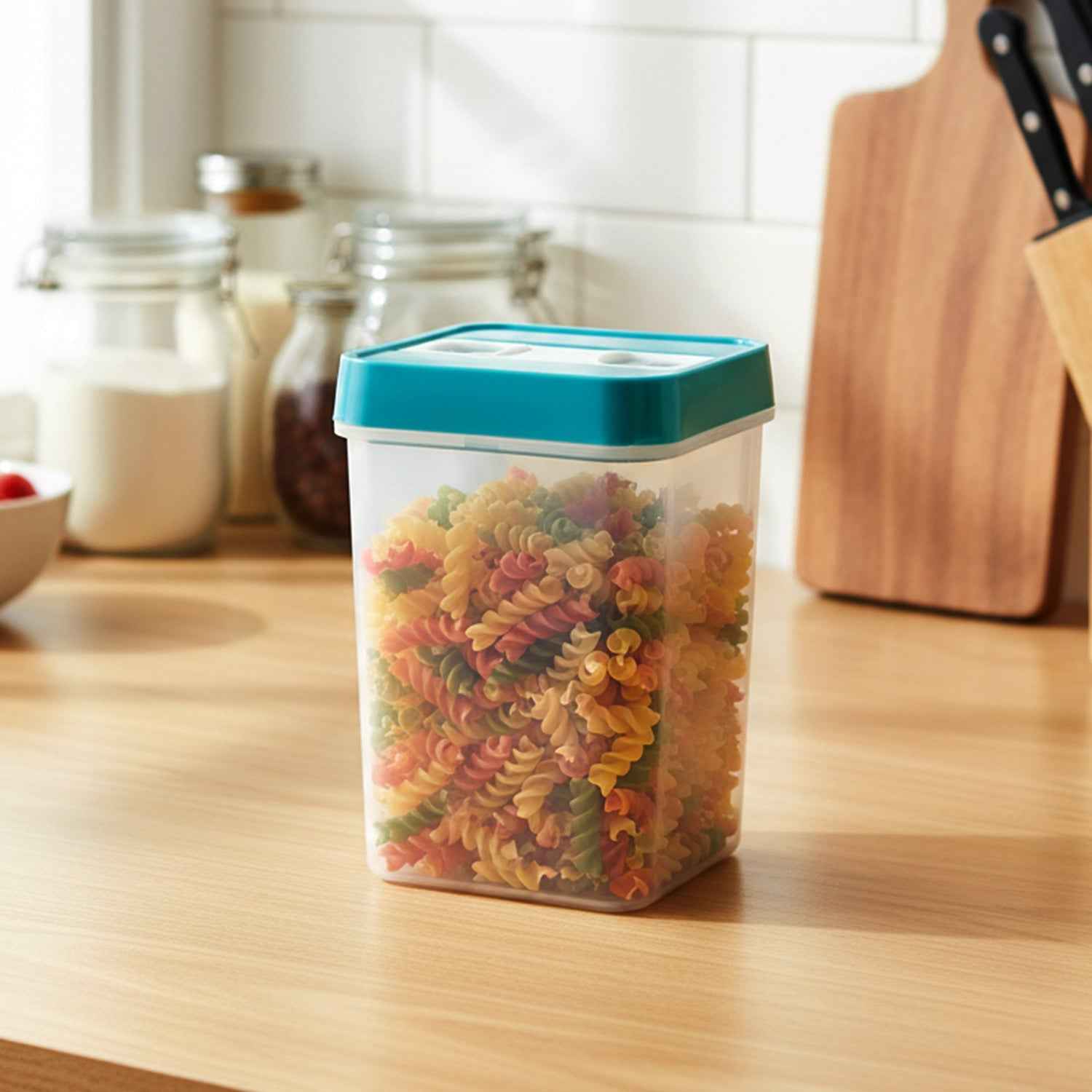 Plastic Food Storage Container – Keeps Dry Foods Fresh & Organized