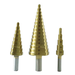 HSS Steel Step Drill Bit Set – Titanium Coated 4-32mm | BoltForce