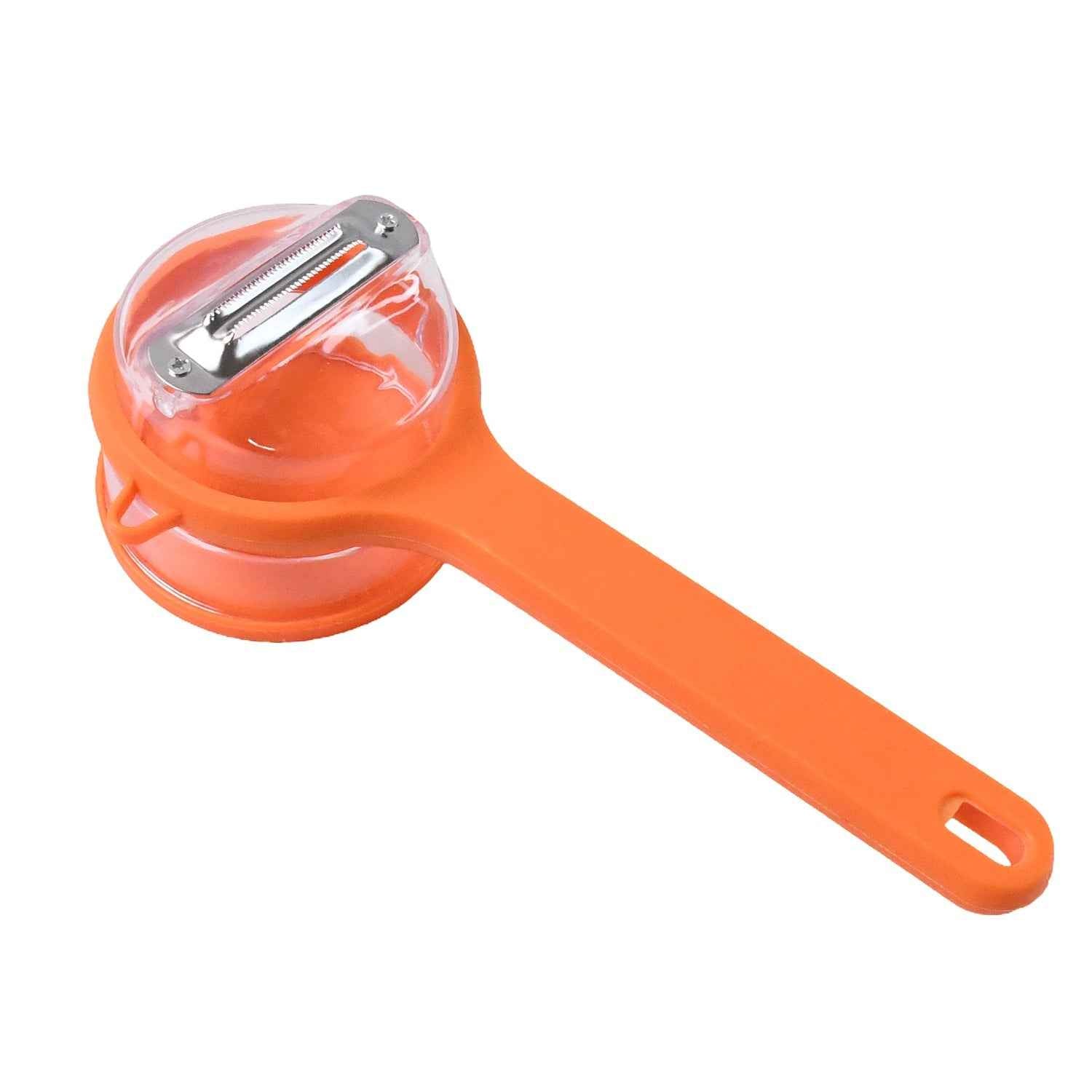 Stainless Steel Peeler with Container – Ergonomic Kitchen Tool