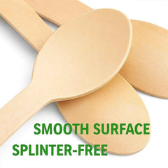 Disposable Wooden Spoon – 160mm Full-Size, 30 Pcs Pack