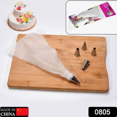 Cake Decorating Nozzle Set – Stainless Steel & Disposable Bags | Bake & Dwell