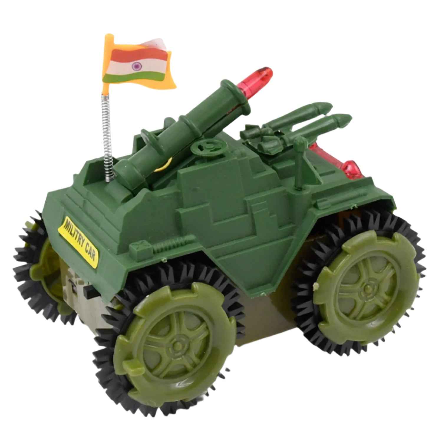 Tumbling Tank Toy Car – Lights, Sound & Action | Inventive Play